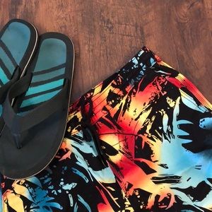 Mossimo Hawaiian Men’s Board Shorts Size M